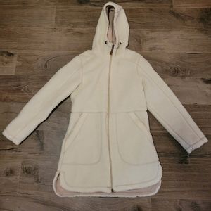 GERRY Womans Cream Fleece Parka Size Small
